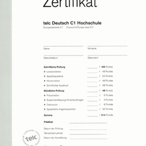 Sprachzertifikat Goehte & telc